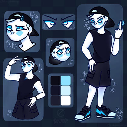 Reference sheet (oc: Rayiazul🩵)